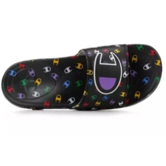 Champion MEGA TOSS C Pop MULTI Women's Slides New in Box w/Tags - Picture 2 of 11